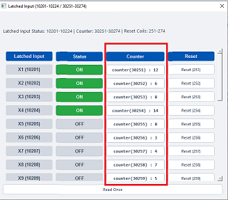 ModViz configuration and visualization tool - 24DI-24DO module control panel