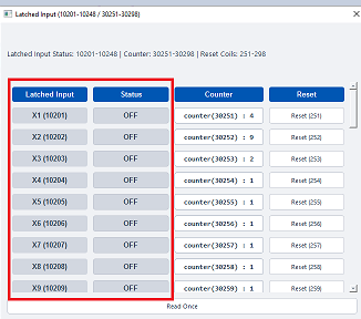 ModViz configuration and visualization tool - 48DI module control panel