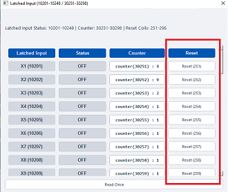 ModViz configuration and visualization tool - 48DI module control panel