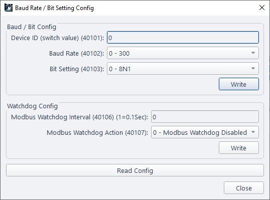 ModViz configuration and visualization tool - 8DO module control panel