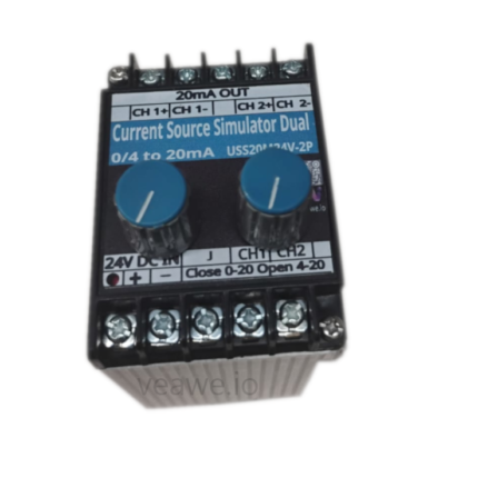 Dual output Current Source Simulator 0 to 20mA