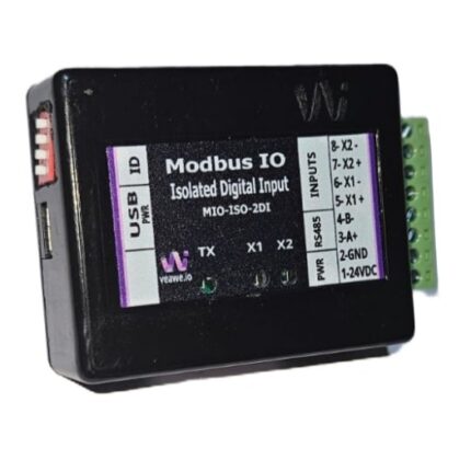 2 Channel Isolated Digital Input Modbus RTU RS485 Module