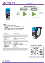 Veawe AC-300V-10V Isolated Analog Signal Converter 300V to 10V wiring screw terminals and electrical connections