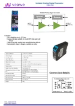 Veawe AC-70V-10V Isolated Analog Signal Converter 70V to 10V wiring screw terminals and electrical connections