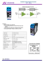Veawe AC-70V-420 Isolated Analog Signal Converter 70V to 20mA wiring screw terminals and electrical connections