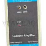 Veawe AC-LD-20mA Load Cell Amplifier Module 0-20mA / 4-20mA DIN Rail Signal Transmitter front view