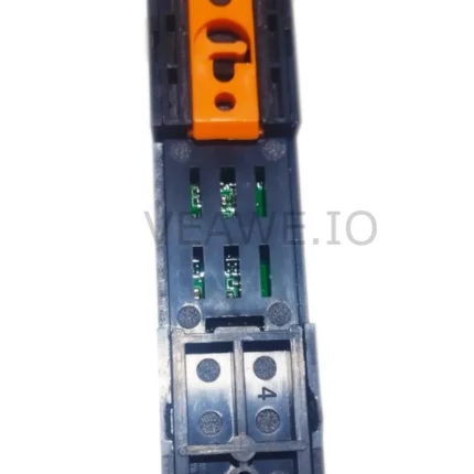 Veawe AC-TCJ-420 Isolated Analog Signal Converter J Type rear panel and mounting bracket