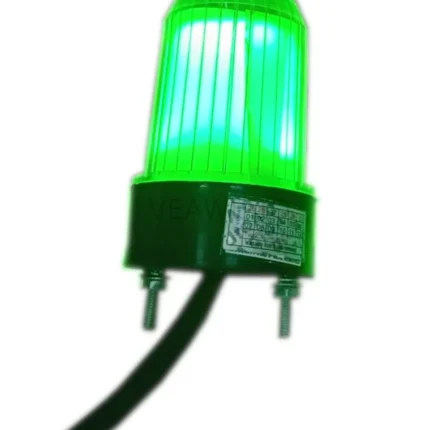 Veawe TWR-GRN-24V Industrial LED Tower Light Green 24V AC/DC perspective isometric view