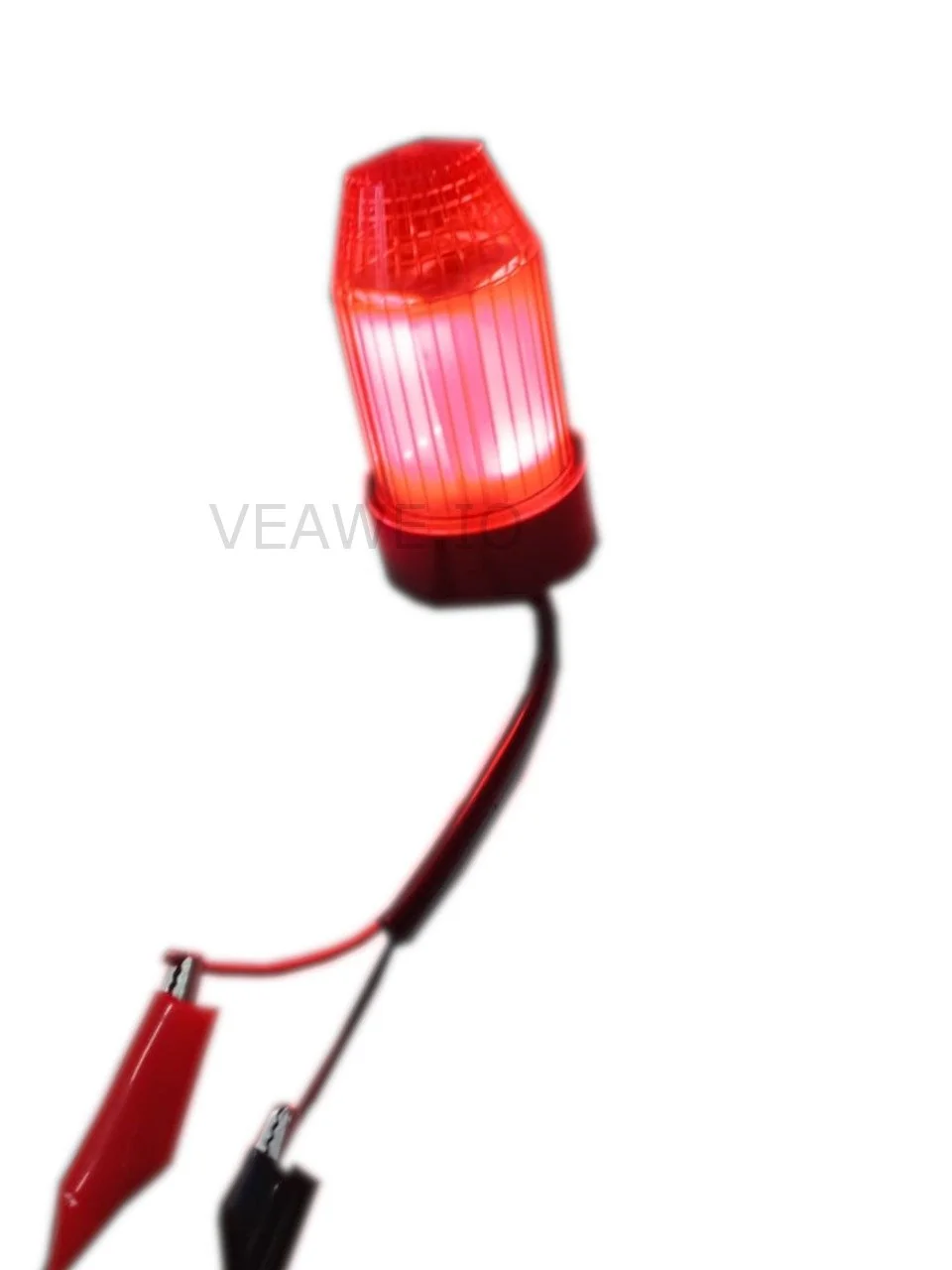 TWR-RED-24V Industrial LED Tower Light RED 24V AC/DC - Front View Veawe TWR-RED-24V Industrial LED Tower Light RED 24V AC/DC front view