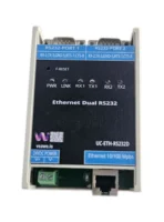Veawe UC-ETH-RS232-D Ethernet Dual RS232 Converter front view