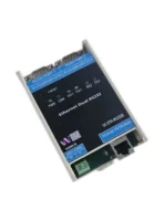 Veawe UC-ETH-RS232-D Ethernet Dual RS232 Converter 35mm DIN rail mounting profile and side enclosure