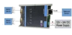 Veawe UC-ETH-RS232-D Ethernet Dual RS232 Converter wiring screw terminals and electrical connections