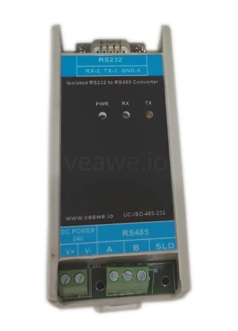 Veawe UC-ISO-232-485 Isolated RS232 To RS485 front view