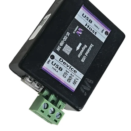Veawe UC-ISO-USB-24V downstream USB Type-A port and 3-pin 24V power terminal connector