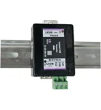 Veawe UC-ISO-USB-24V mounted on 35mm industrial DIN rail