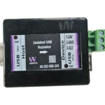 Veawe UC-ISO-USB-24V Industrial Isolated USB Repeater front view with status LEDs