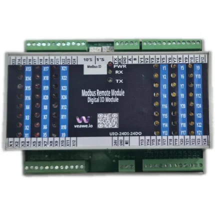 Veawe UIO-24DI-24DO UIO 24DI 24DO Modbus Module front full view