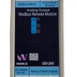 Veawe UIO-2AO-20MA 2CH Modbus to 20mA Analog Output - UIO-2AO front view