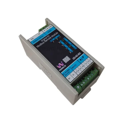 Veawe UIO-4DI-4DO 4 Digital Input 4 Digital Output Modbus Module UIO-4DI4DO perspective isometric view