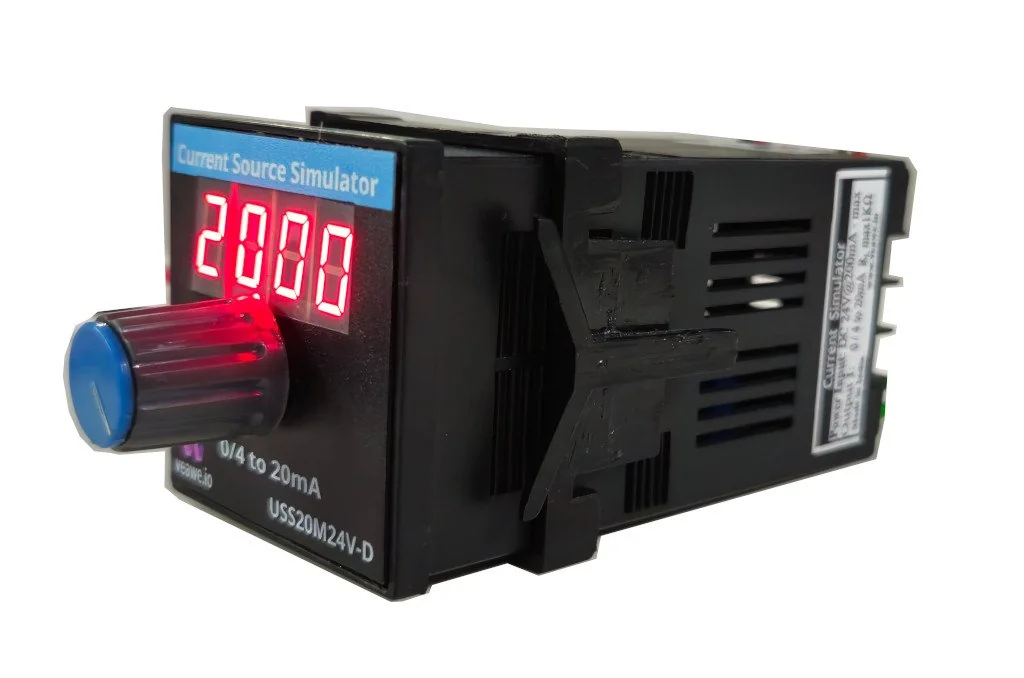 USS20M24V-D Current Source Simulator 0/4 to 20mA - Front View Veawe USS20M24V-D Current Source Simulator 0/4 to 20mA front view