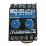 Veawe USS10V20MA Dual Output Voltage and Current Source Simulator 0-10V and 0/4-20mA Front Panel View