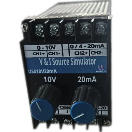 Veawe USS10V20MA Dual Output Voltage and Current Source Simulator Perspective View